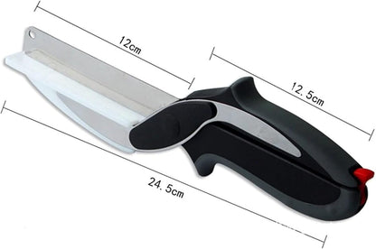 Clever Cutter 2-in-1 Kitchen Scissor Knife|Kitchen Tool For Quick Cooking Meal Prep
