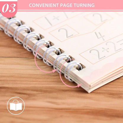 Sank Magic Practice Copybook,( 4Books+1 Pen+10 Refill), Magic Calligraphy Books For Kids Reusable Writing Tool