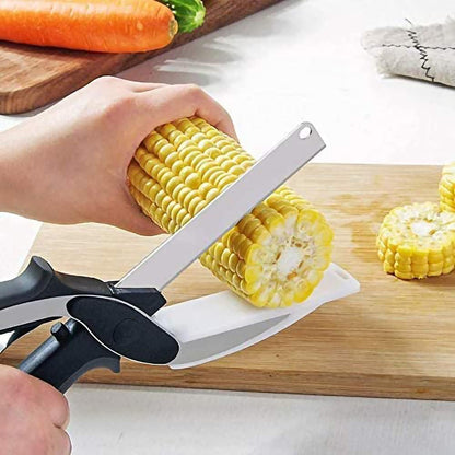 Clever Cutter 2-in-1 Kitchen Scissor Knife|Kitchen Tool For Quick Cooking Meal Prep