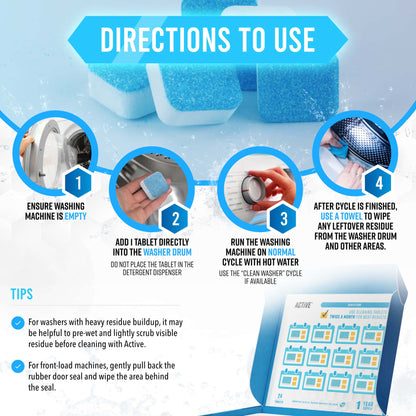 Washing Machine Cleaner Tablet  (12 Pieces)