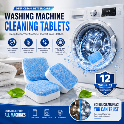 Washing Machine Cleaner Tablet  (12 Pieces)